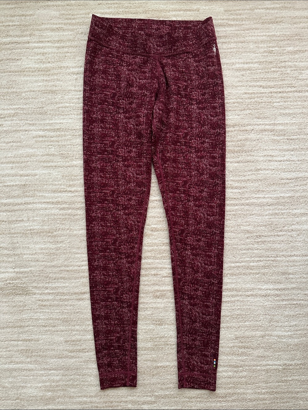 EUC Smartwool Merino 250 Bottom Base layer Merino Wool Fig (Red) Pattern Large - Picture 5 of 15